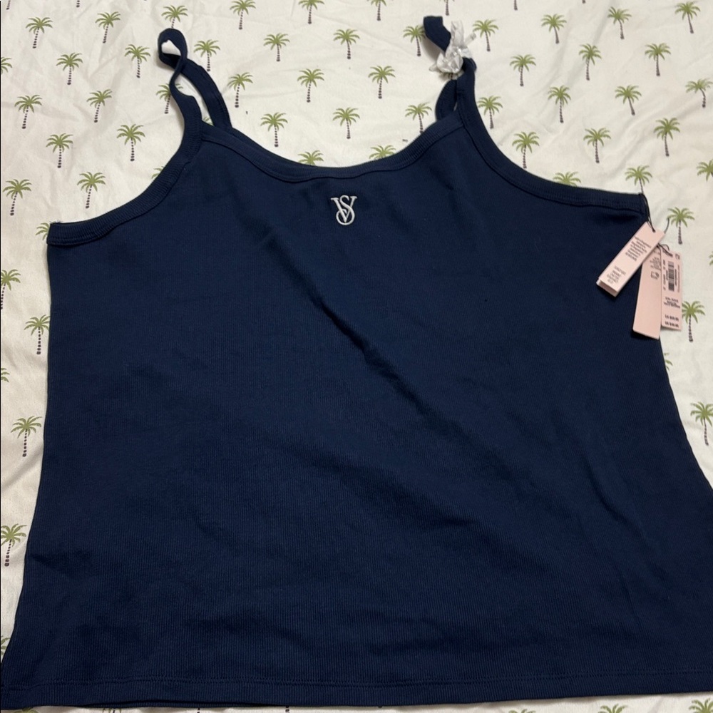 Victoria's Secret Deep Blue Ribbed Top